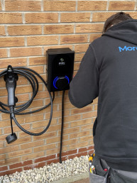 Evec duel ev charger installation Peterborough