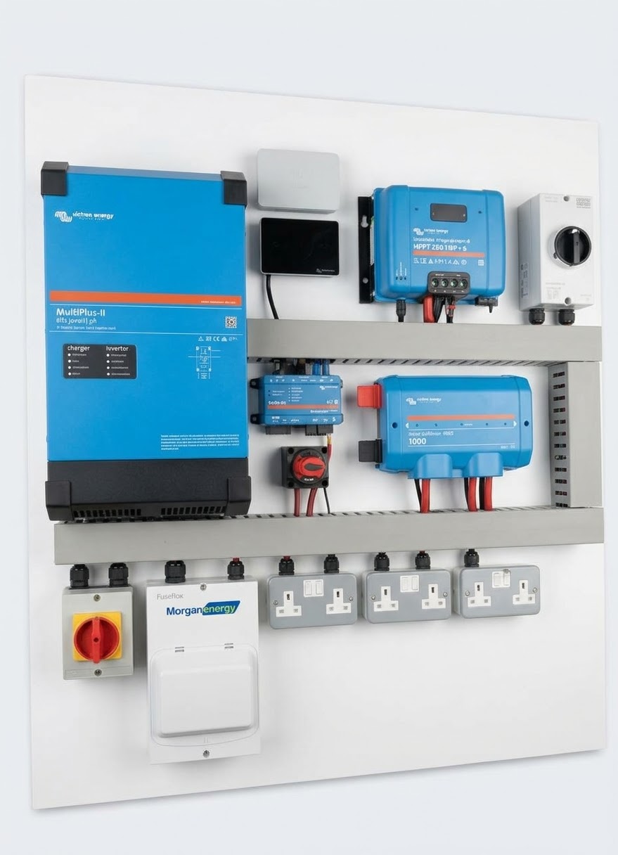 EV Solar Installs Peterborough Victron energy off grid solar battery system